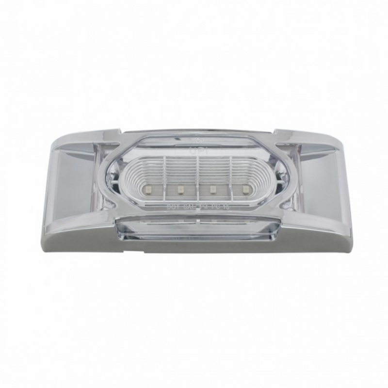 UP-36896 16 LED Reflector Light (Clearance/Marker) With Chrome Bezel - Red LED/Clear Lens