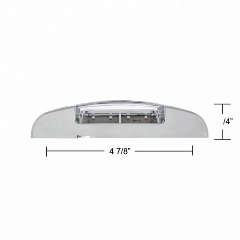 UP-36896 16 LED Reflector Light (Clearance/Marker) With Chrome Bezel - Red LED/Clear Lens