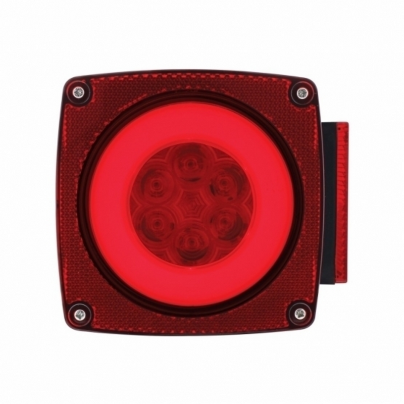 Over 80" Wide LED GloLight Submersible Combination Tail Light Without License Light (Card)