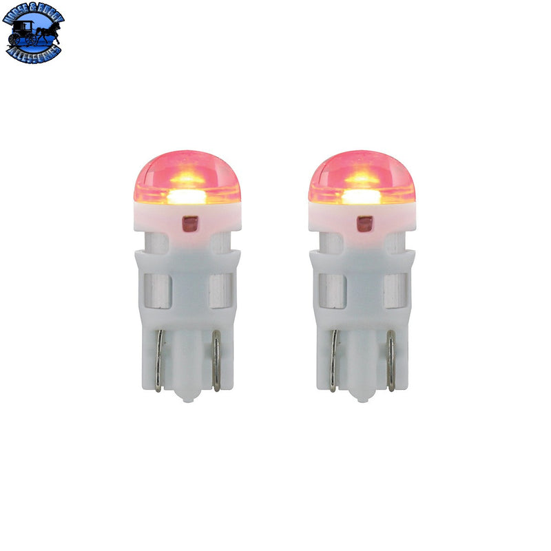 Bombilla LED única de alta potencia 194/T10 - Roja (paquete de 2)