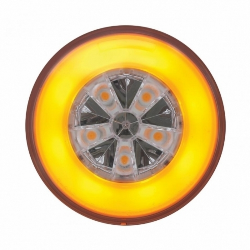 UP-36923BAK 18 LED 4" GloLight Bar Kit (Turn Signal) - Amber LED/Amber Lens (Each)