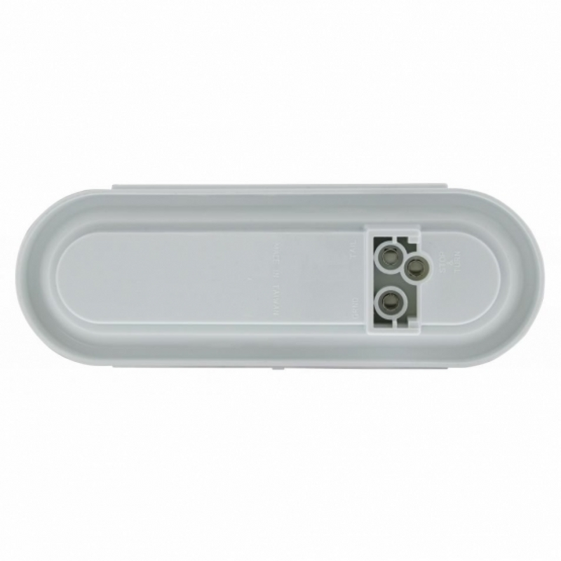 22 LED 6" Oval Clear Lens With Halo Insert GloLight Light Kit - Amber LEDs/Amber Insert (Each)