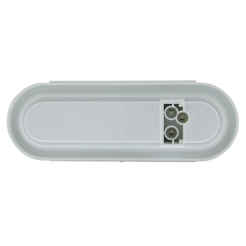 Lente transparente ovalada de 22 LED de 6" con luz GloLight con inserto de halo - LED ámbar/inserto ámbar (a granel)