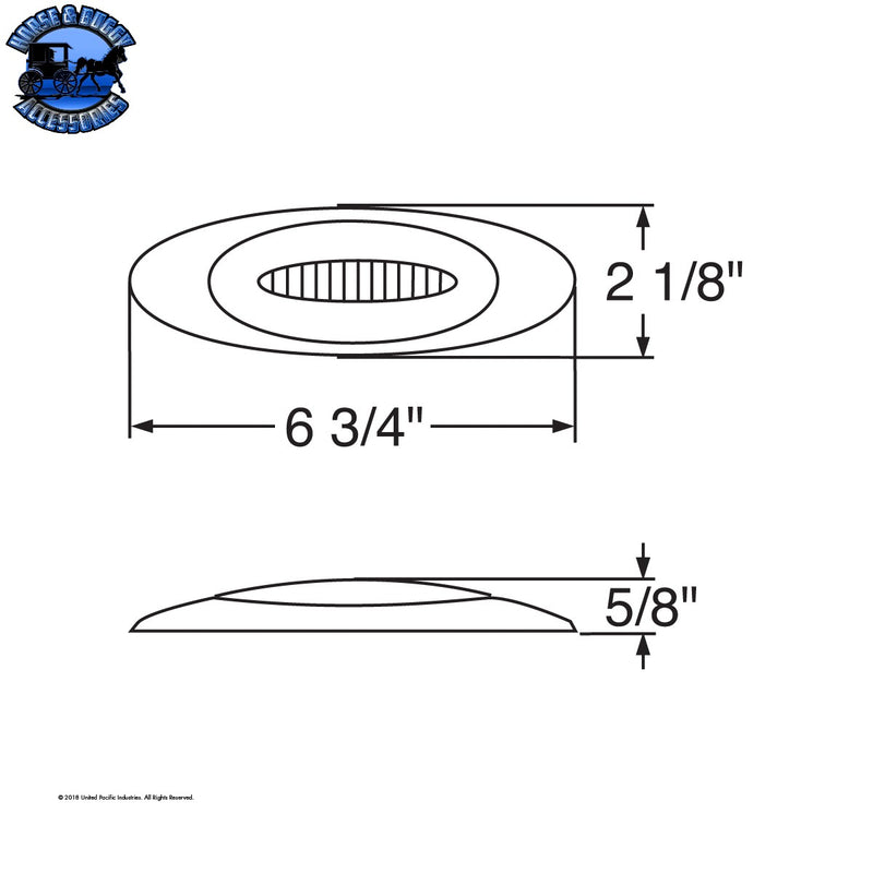 UP-36989 13 LED M1 Millennium GloLight (Clearance/Marker) - Red LED/Red Lens