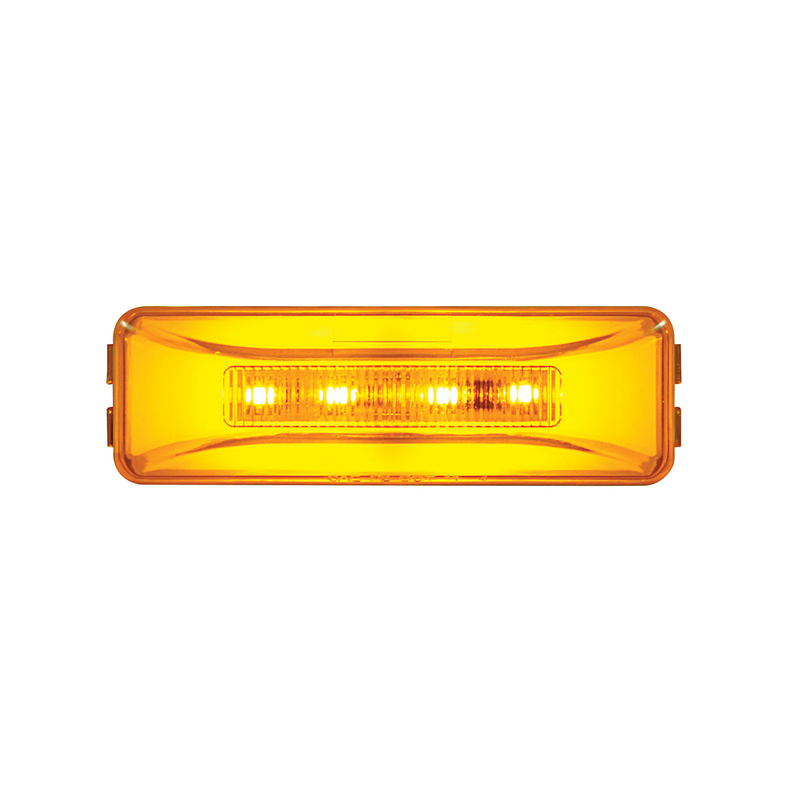 UP-36992 10 LED Rectangular GloLight (Clearance/Marker) - Amber LED/Amber Lens