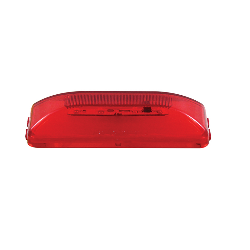 GloLight rectangular de 10 LED (liquidación/marcador) - LED rojo/lente roja (a granel)