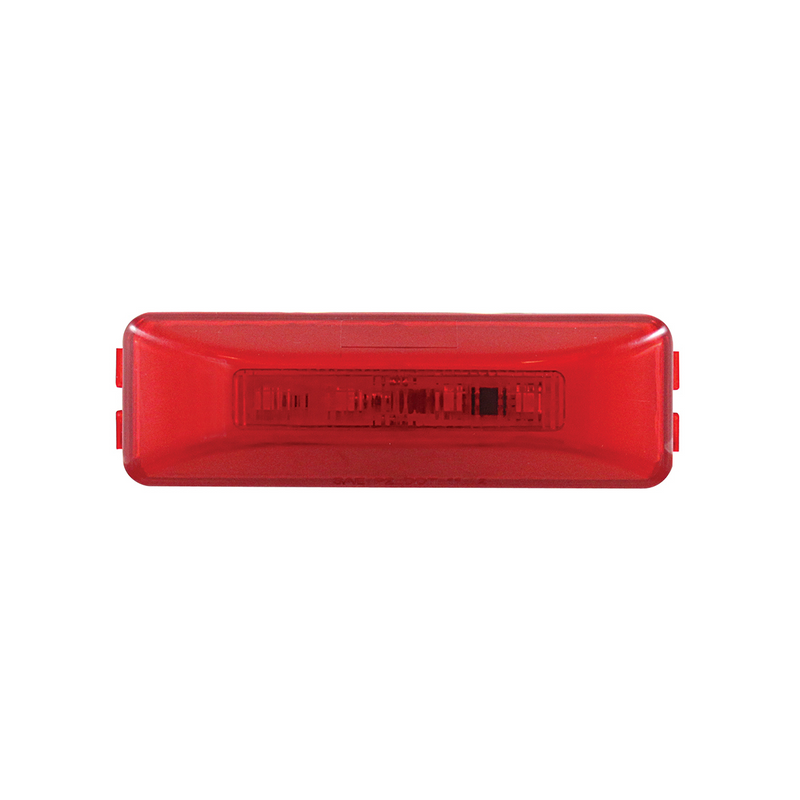 UP-36993 10 LED Rectangular GloLight (Clearance/Marker) - Red LED/Red Lens