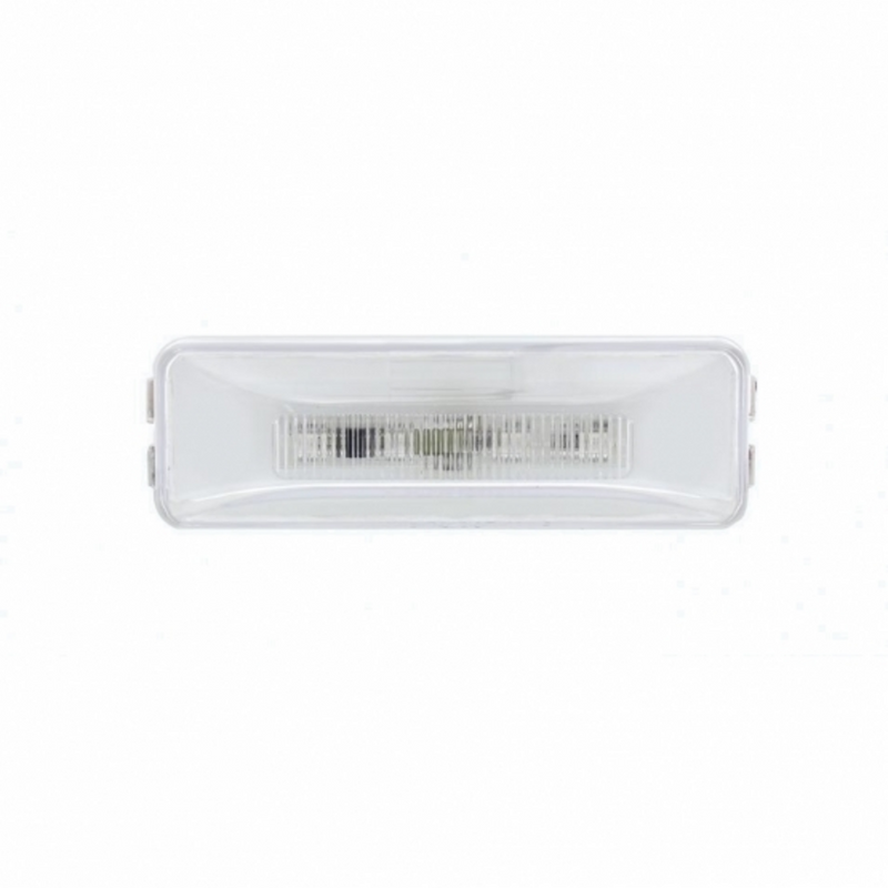 UP-36995 10 LED Rectangular GloLight (Clearance/Marker) - Red LED/Clear Lens