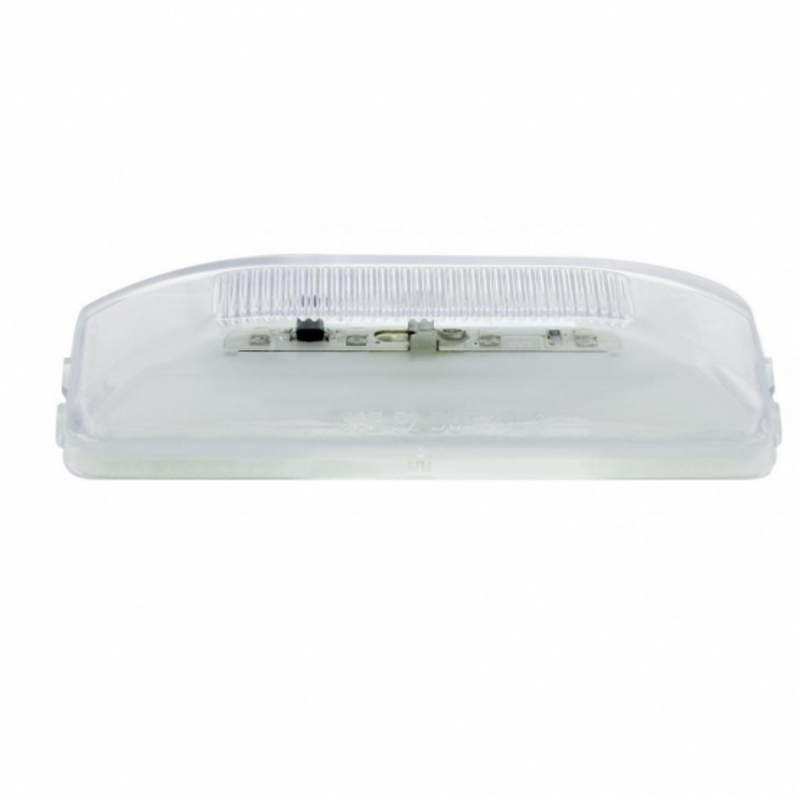 UP-36995 10 LED Rectangular GloLight (Clearance/Marker) - Red LED/Clear Lens