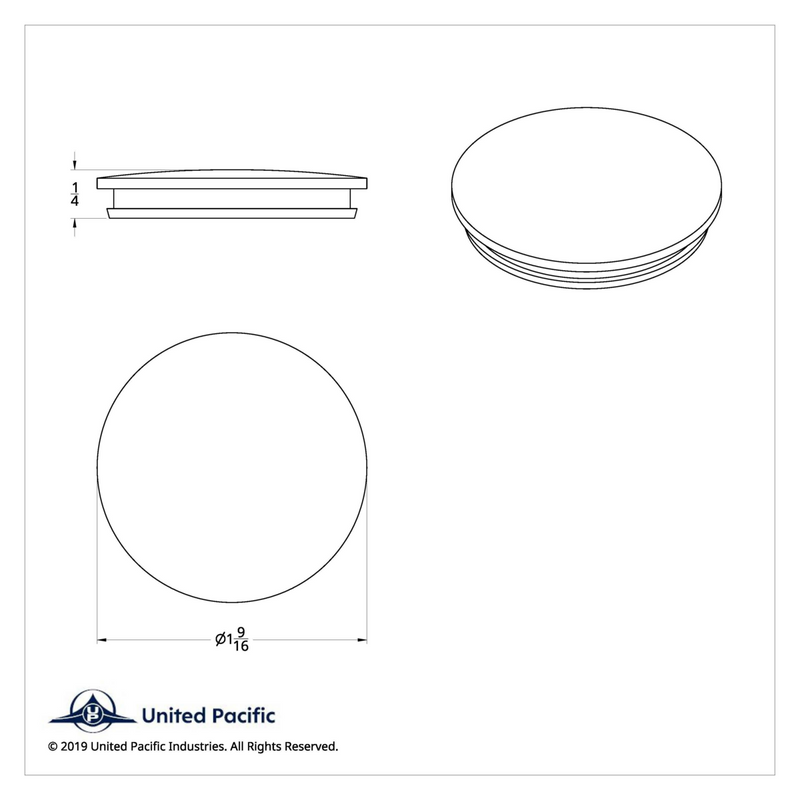 Round Map Light Lens For 2006+ Peterbilt - Green