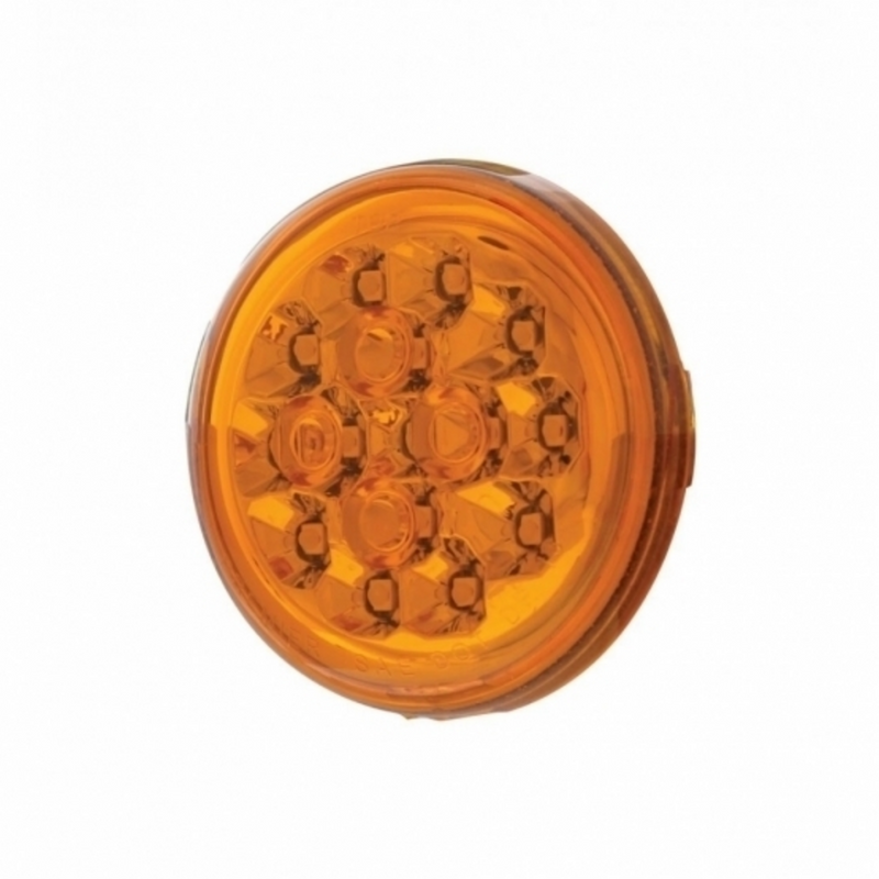 UP-37117 15 LED 2-3/8" Harley Turn Signal Light - Amber LED/Amber Lens
