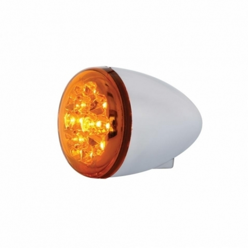 UP-37117 15 LED 2-3/8" Harley Turn Signal Light - Amber LED/Amber Lens