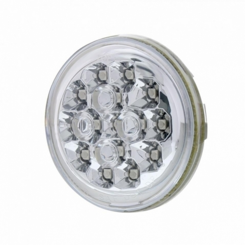 Luz intermitente Harley de 15 LED de 2-3/8" - LED ámbar/lente transparente