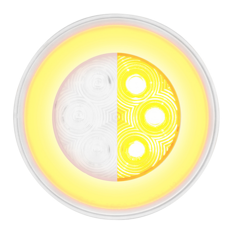21 LED 4" GloLight (Turn Signal) - Amber LED/Clear Lens