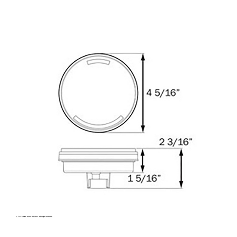21 LED 4" GloLight (Turn Signal) - Amber LED/Clear Lens