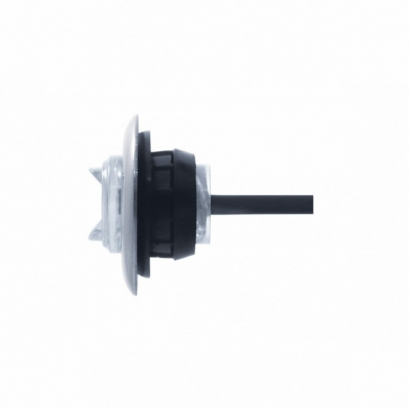 UP-37144 2 LED Mini Light With Bezel (Clearance/Marker) - Amber LED/Clear Lens
