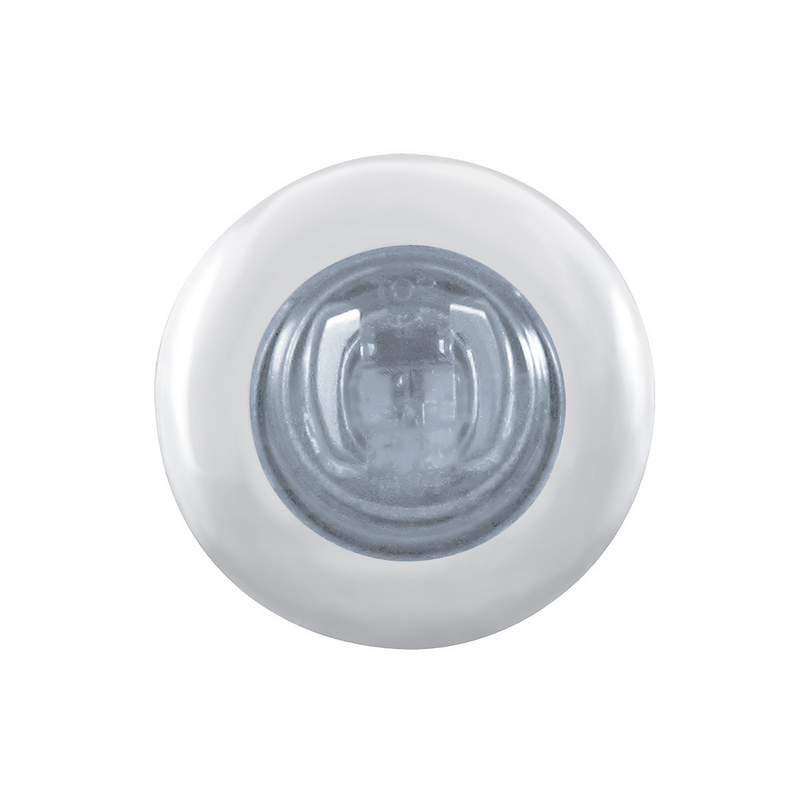 UP-37145 2 LED Mini Light With Bezel (Clearance/Marker) - Red LED/Clear Lens