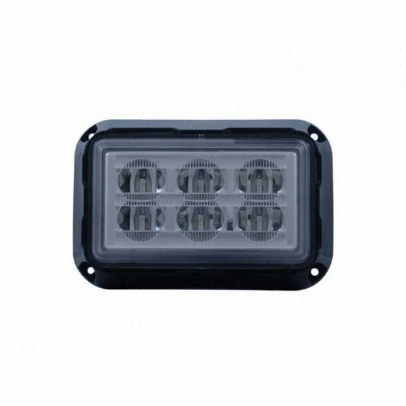 Luz de advertencia rectangular de 6 LED de alta potencia - LED rojo (a granel)