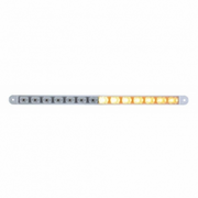 UP-37192B 14 LED 12" Auxiliary Warning Light Bar Only - Amber LED/Clear Lens (Bulk)