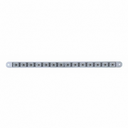 UP-37192B 14 LED 12" Auxiliary Warning Light Bar Only - Amber LED/Clear Lens (Bulk)
