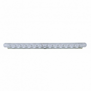 UP-37192B 14 LED 12" Auxiliary Warning Light Bar Only - Amber LED/Clear Lens (Bulk)