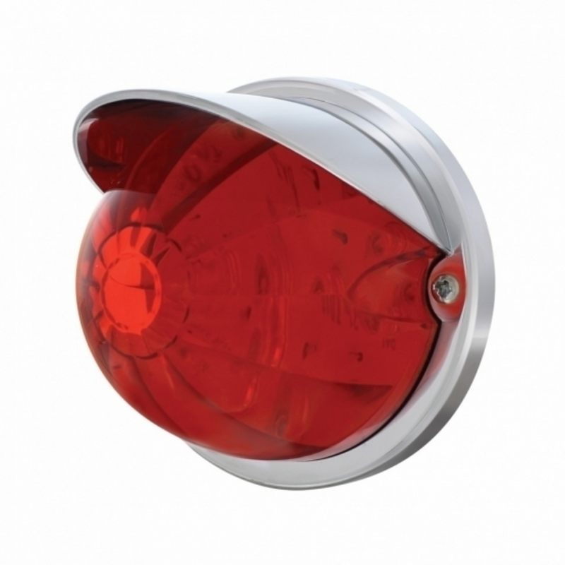 UP-37271 17 LED Watermelon Flush Mount Kit With Visor - Red LED/Red Lens