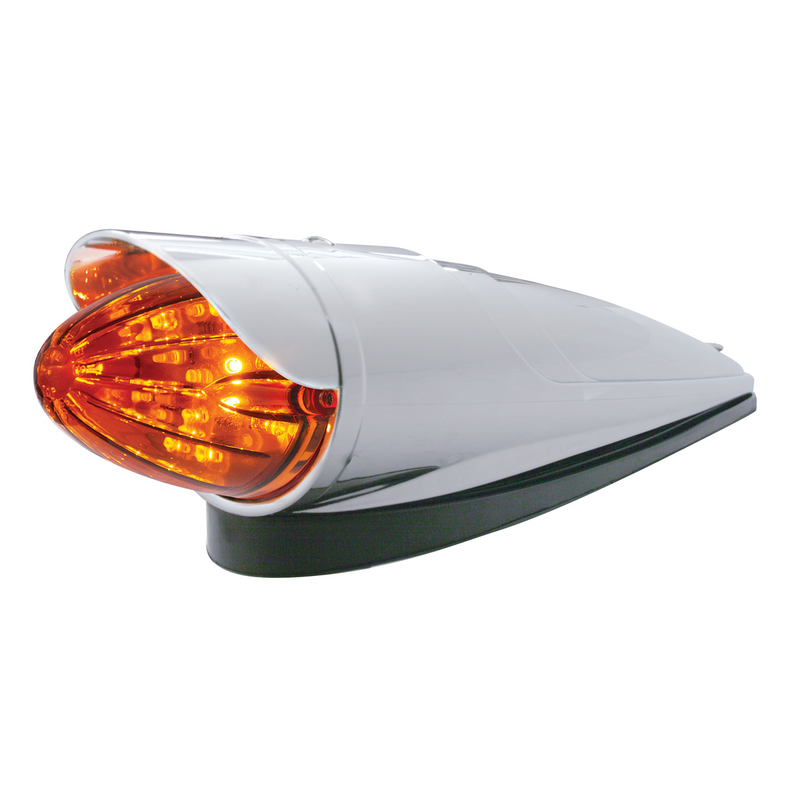 UP-37306 19 LED Watermelon Grakon 1000 Cab Light Kit With Visor - Amber LED/Dark Amber Lens