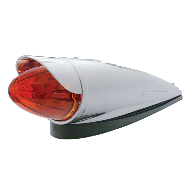 UP-37306 19 LED Watermelon Grakon 1000 Cab Light Kit With Visor - Amber LED/Dark Amber Lens