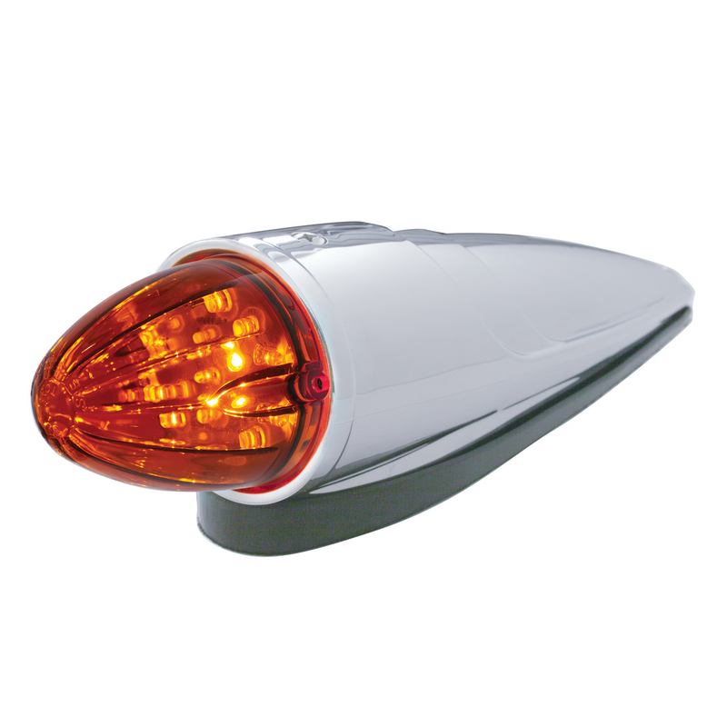 UP-37307 19 LED Watermelon Grakon 1000 Style Cab Light Kit - Amber LED/Dark Amber Lens