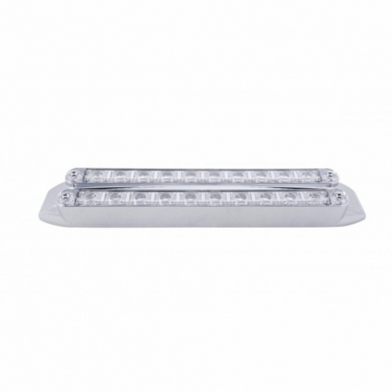 Dual 10 LED 9" Turn Signal Light Bars - Amber LED/Clear Lens
