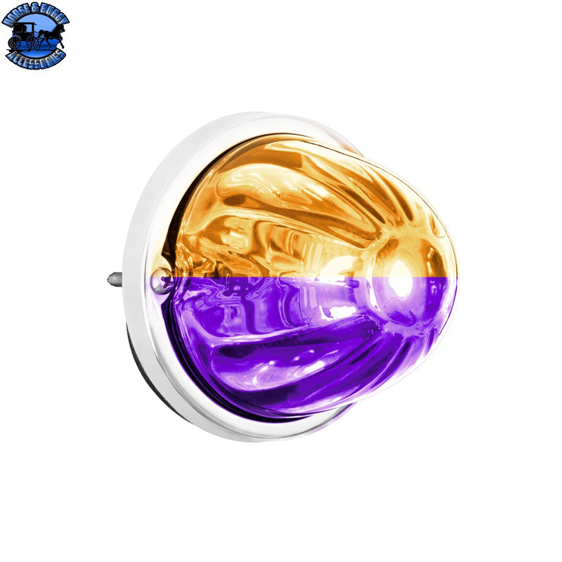 360-Degree Double Fury LED Bulb Glass Watermelon Flush Mount Kit (CHOOSE LED COLOR)