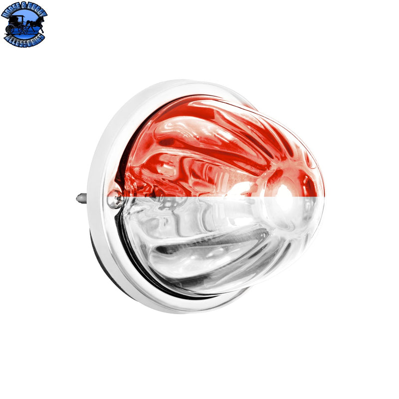 360-Degree Double Fury LED Bulb Glass Watermelon Flush Mount Kit (CHOOSE LED COLOR)