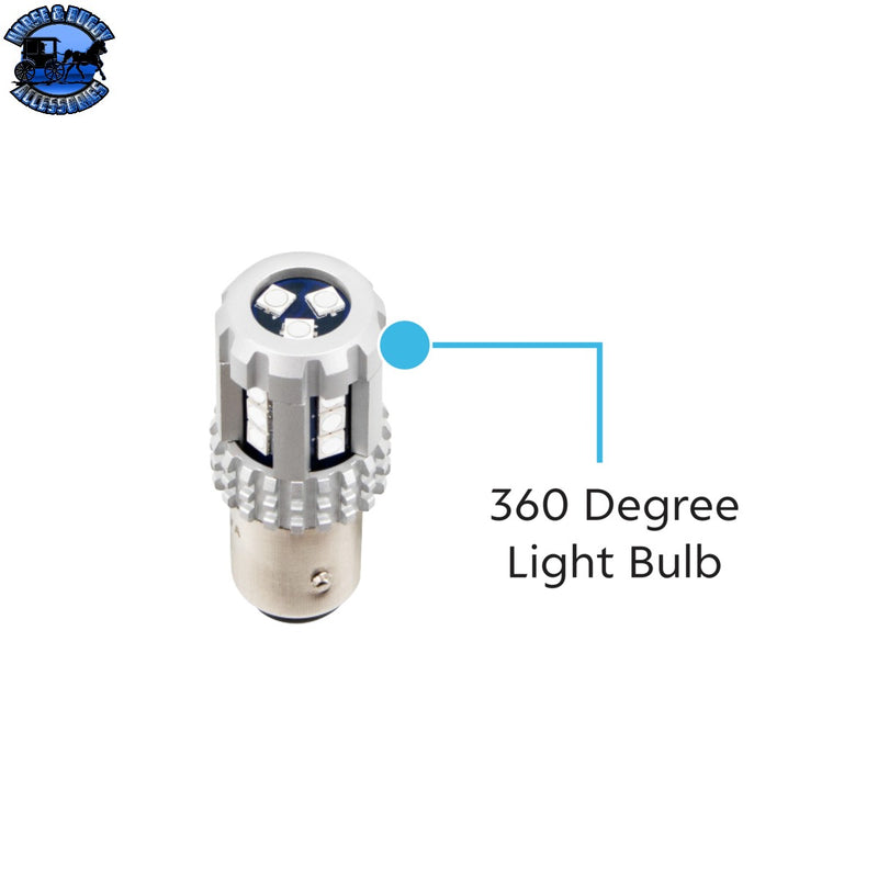 360-Degree Double Fury LED Bulb Glass Watermelon Flush Mount Kit (CHOOSE LED COLOR)
