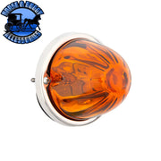 ULTRABURST GLASS WATERMELON FLUSH MOUNT KIT WITH 18 LED BULB (CHOOSE COLOR) WATERMELON Amber/Amber,Amber/Dark Amber,Amber/Clear,Red/Clear,White/Clear,Blue/Clear,Green/Clear,Purple/Clear,Red/Red Chocolate