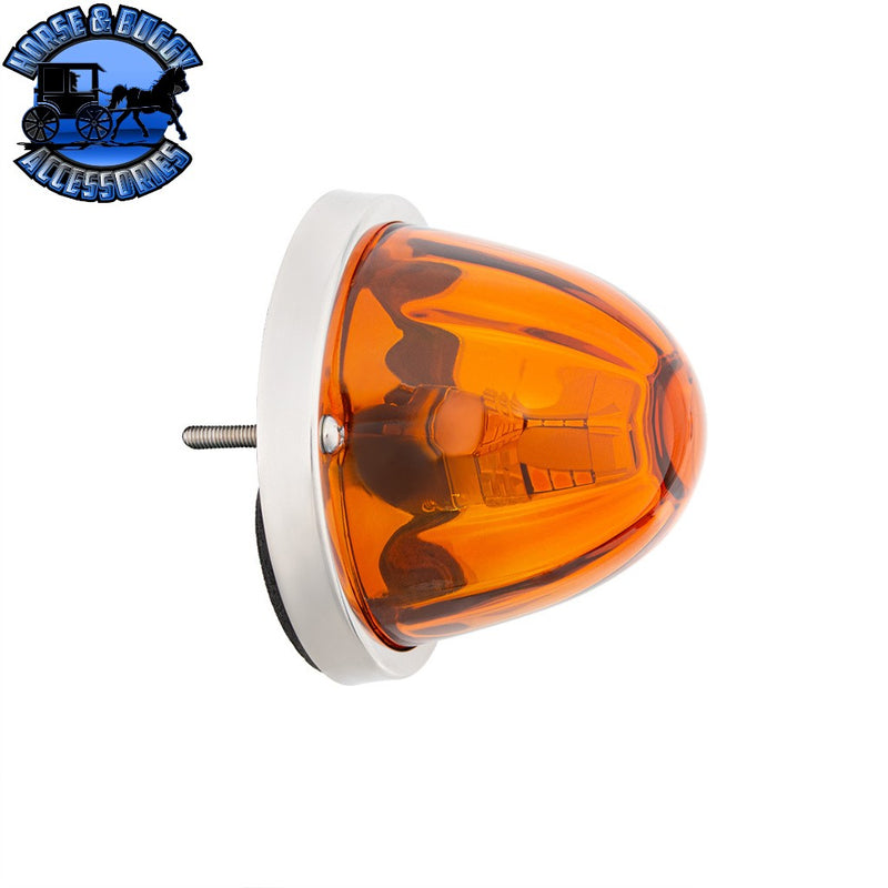 ULTRABURST GLASS WATERMELON FLUSH MOUNT KIT WITH 18 LED BULB (CHOOSE COLOR) WATERMELON Amber/Amber,Amber/Dark Amber,Amber/Clear,Red/Clear,White/Clear,Blue/Clear,Green/Clear,Purple/Clear,Red/Red Chocolate