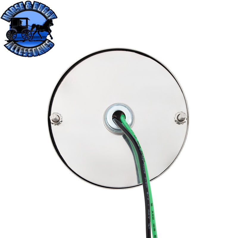 ULTRABURST GLASS WATERMELON FLUSH MOUNT KIT WITH 18 LED BULB (CHOOSE COLOR) WATERMELON Amber/Amber,Amber/Dark Amber,Amber/Clear,Red/Clear,White/Clear,Blue/Clear,Green/Clear,Purple/Clear,Red/Red Dark Slate Gray