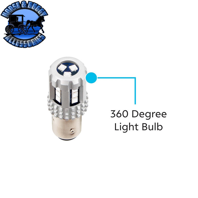 ULTRABURST GLASS WATERMELON FLUSH MOUNT KIT WITH 18 LED BULB (CHOOSE COLOR) WATERMELON Amber/Amber,Amber/Dark Amber,Amber/Clear,Red/Clear,White/Clear,Blue/Clear,Green/Clear,Purple/Clear,Red/Red Light Gray