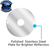 ULTRABURST GLASS WATERMELON FLUSH MOUNT KIT WITH 18 LED BULB (CHOOSE COLOR) WATERMELON Amber/Amber,Amber/Dark Amber,Amber/Clear,Red/Clear,White/Clear,Blue/Clear,Green/Clear,Purple/Clear,Red/Red Light Gray