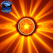 ULTRABURST GLASS WATERMELON FLUSH MOUNT KIT WITH 18 LED BULB (CHOOSE COLOR) WATERMELON Amber/Amber,Amber/Dark Amber,Amber/Clear,Red/Clear,White/Clear,Blue/Clear,Green/Clear,Purple/Clear,Red/Red Firebrick