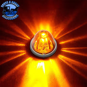 ULTRABURST GLASS WATERMELON FLUSH MOUNT KIT WITH 18 LED BULB (CHOOSE COLOR) WATERMELON Amber/Amber,Amber/Dark Amber,Amber/Clear,Red/Clear,White/Clear,Blue/Clear,Green/Clear,Purple/Clear,Red/Red Orange