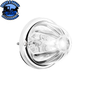 ULTRABURST GLASS WATERMELON FLUSH MOUNT KIT WITH 18 LED BULB (CHOOSE COLOR) WATERMELON White/Clear Light Gray