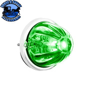ULTRABURST GLASS WATERMELON FLUSH MOUNT KIT WITH 18 LED BULB (CHOOSE COLOR) WATERMELON Green/Clear Beige