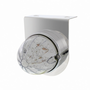 UP-37457 Stainless Light Bracket With 19 LED Bullet Style Grakon 1000 Light - Amber LED/Clear Lens