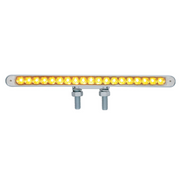 UP-37474 38 LED 12" Reflector Double Face Light Bar - Amber LED/Clear Lens
