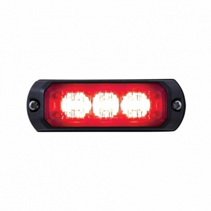 Mini luz de advertencia de 3 LED - LED rojo (a granel)