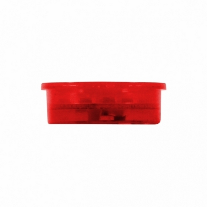 Inserto de luz mini tipo bala de 9 LED - LED rojo/lente roja (a granel)