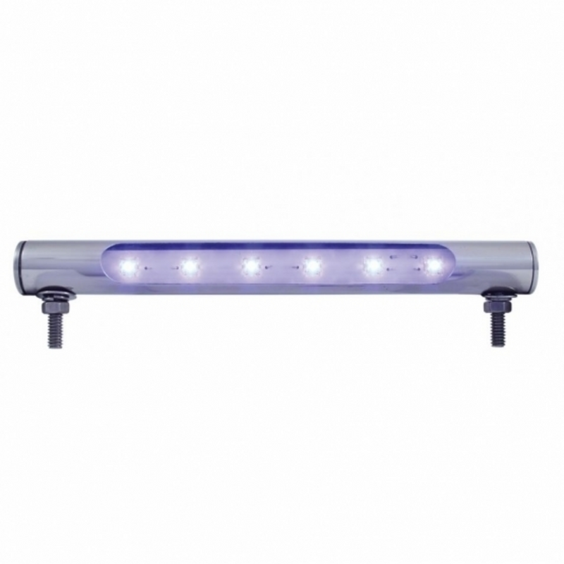 UP-37587 6 LED Stainless Steel Tube Light - Blue LED