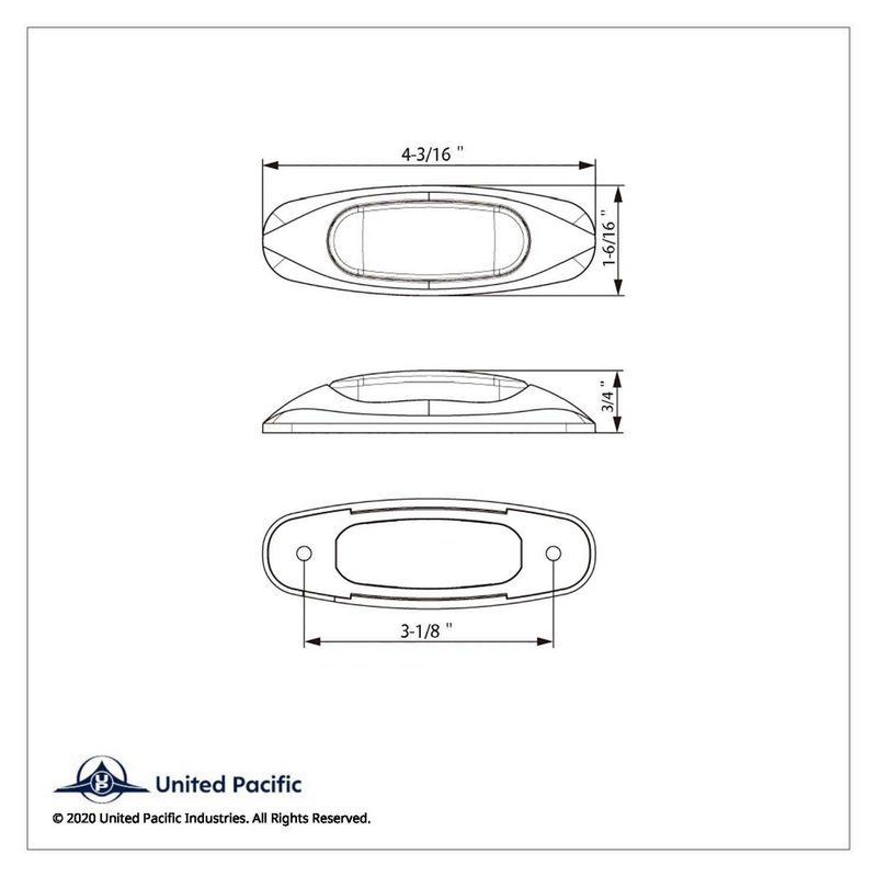 Luz de 3 LED (espacio libre/marcador): LED ámbar/lente ámbar