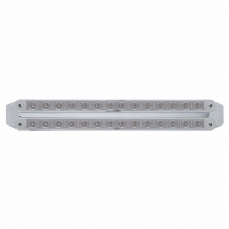 Dual 14 LED 12" Light Bars (Stop, Turn & Tail) - Red LED/Clear Lens