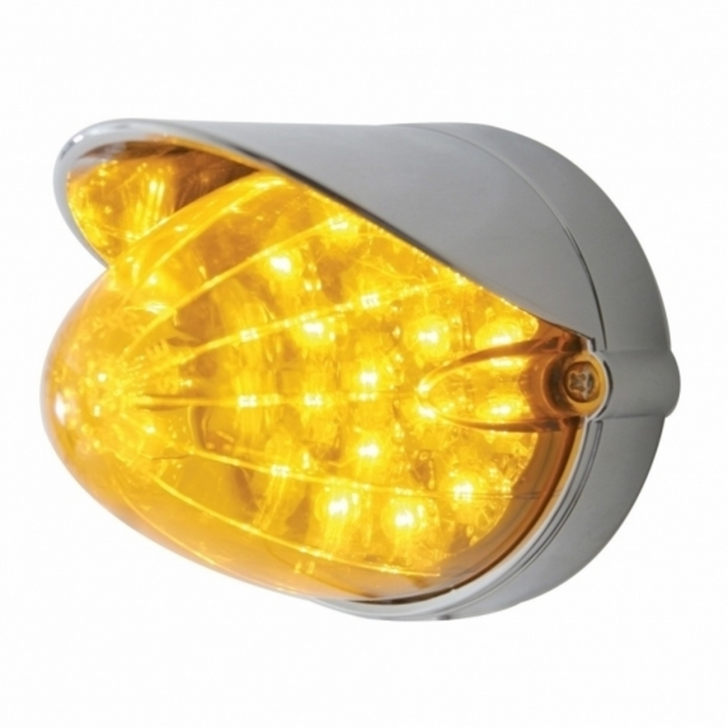 UP-37715 19 LED Reflector Grakon 1000 Flush Mount Kit With Visor - Amber LED/Amber Lens